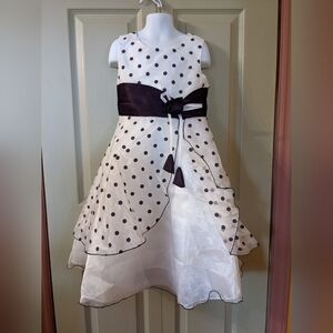 Classic Fashion Girls Polka Dot Party Dress, T20